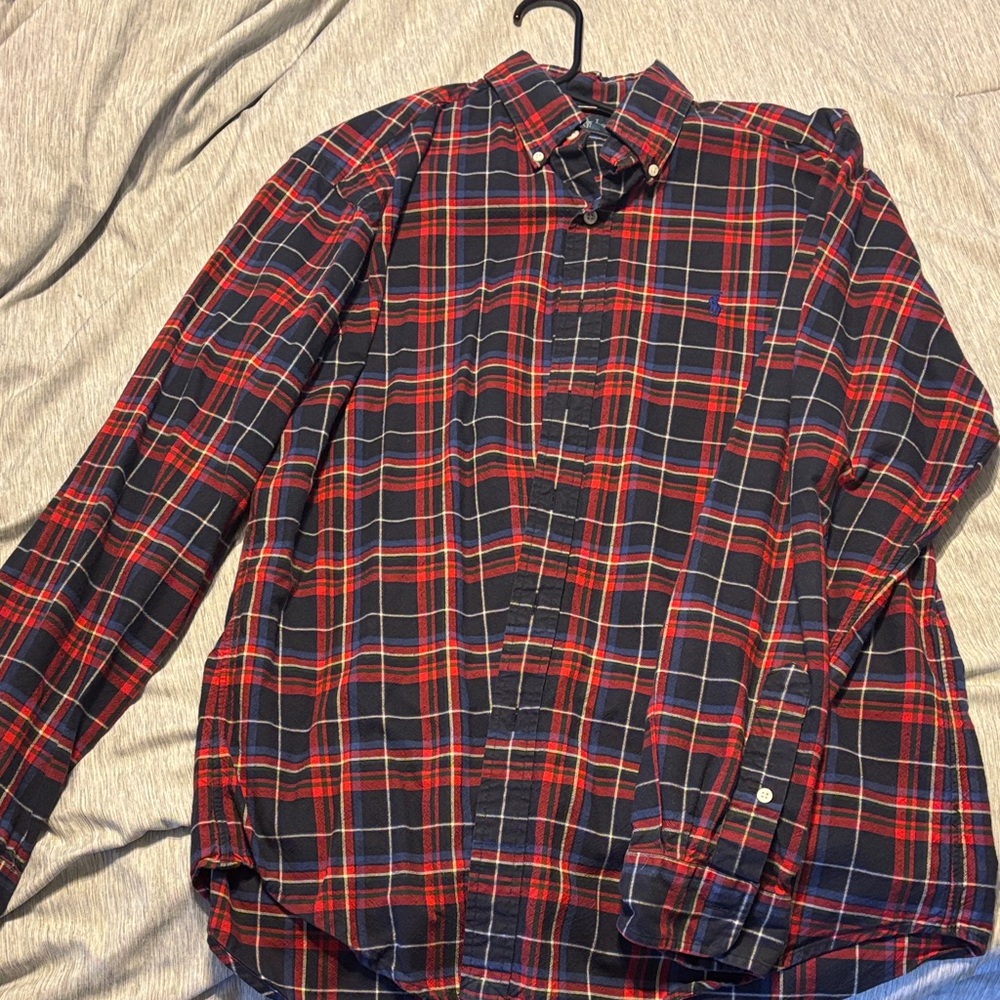 Polo Ralph Lauren Red and Black Plaid Shirt